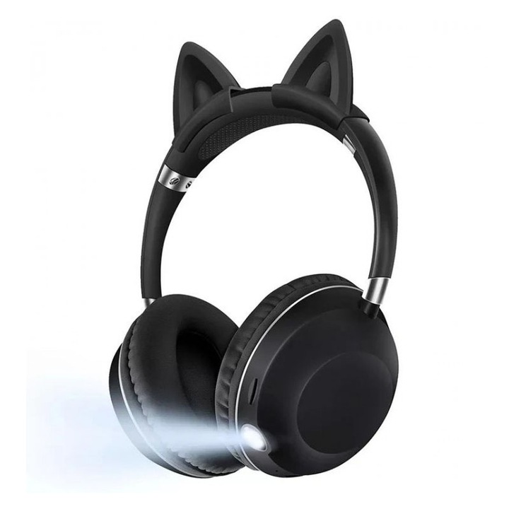 MRKT EM85 vezeték nélküli fejhallgató, mikrofon, BT, fekete