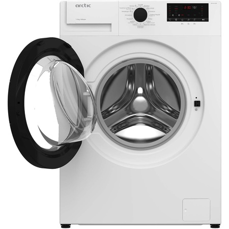 Masina de spalat rufe Arctic AB91421XLWB, 9 kg, 1400 rpm, Clasa A, Motor Silent Inverter, ExtraSteam, Child Lock, Anticrease, Display digital, Add-In, Alb