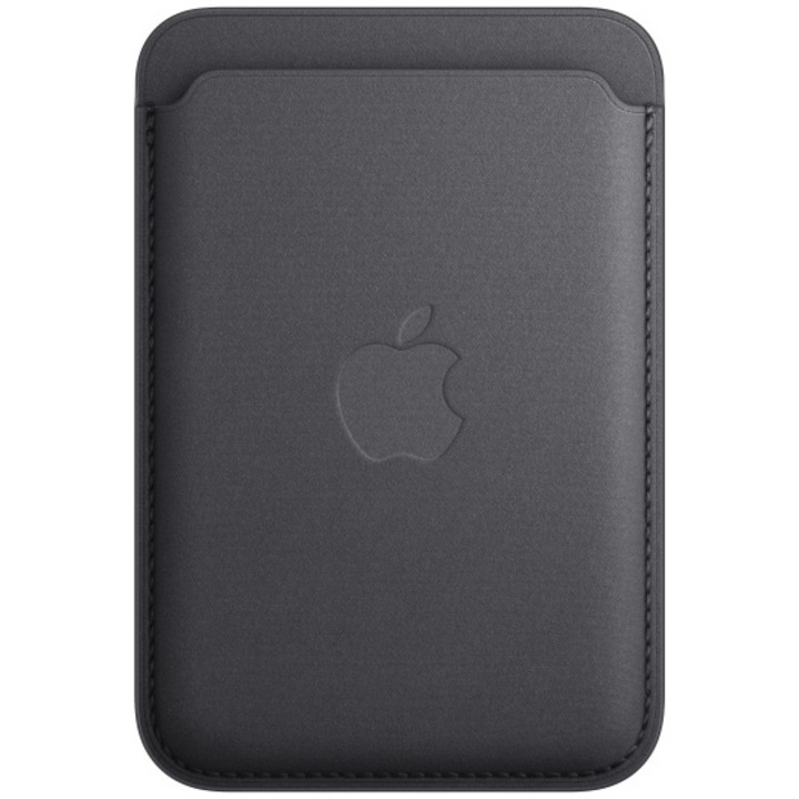 Apple MagSafe-rögzítésű iPhone FineWoven-szövettárca – fekete