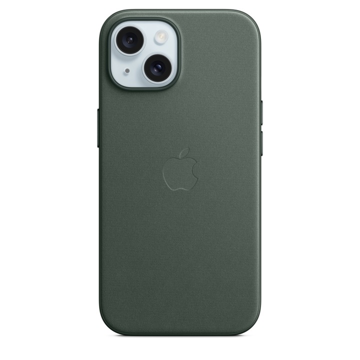 Apple iPhone 15 FineWoven MagSafe tok, örökzöld