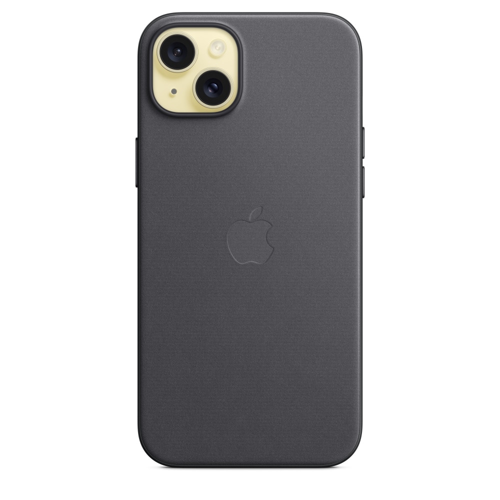 Husa de protectie Apple FineWoven Case with MagSafe pentru iPhone 15 Plus, Black