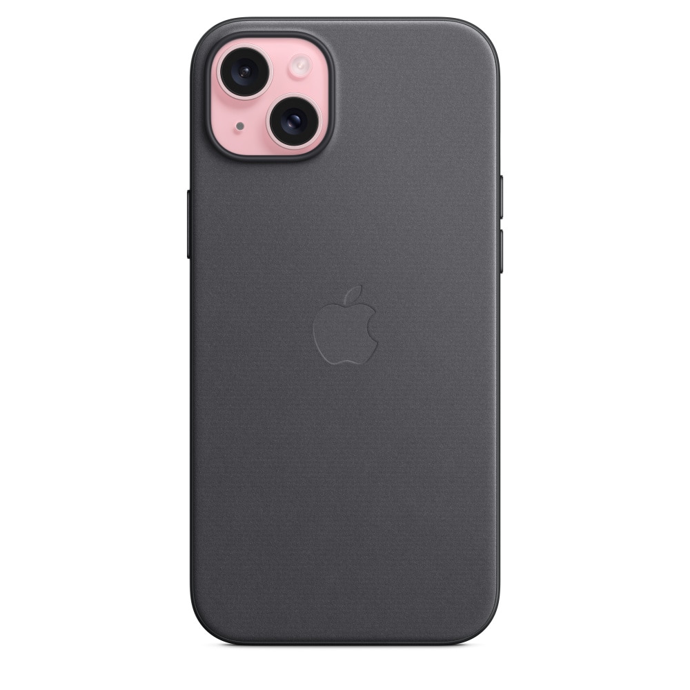Husa de protectie Apple FineWoven Case with MagSafe pentru iPhone 15 Plus, Black