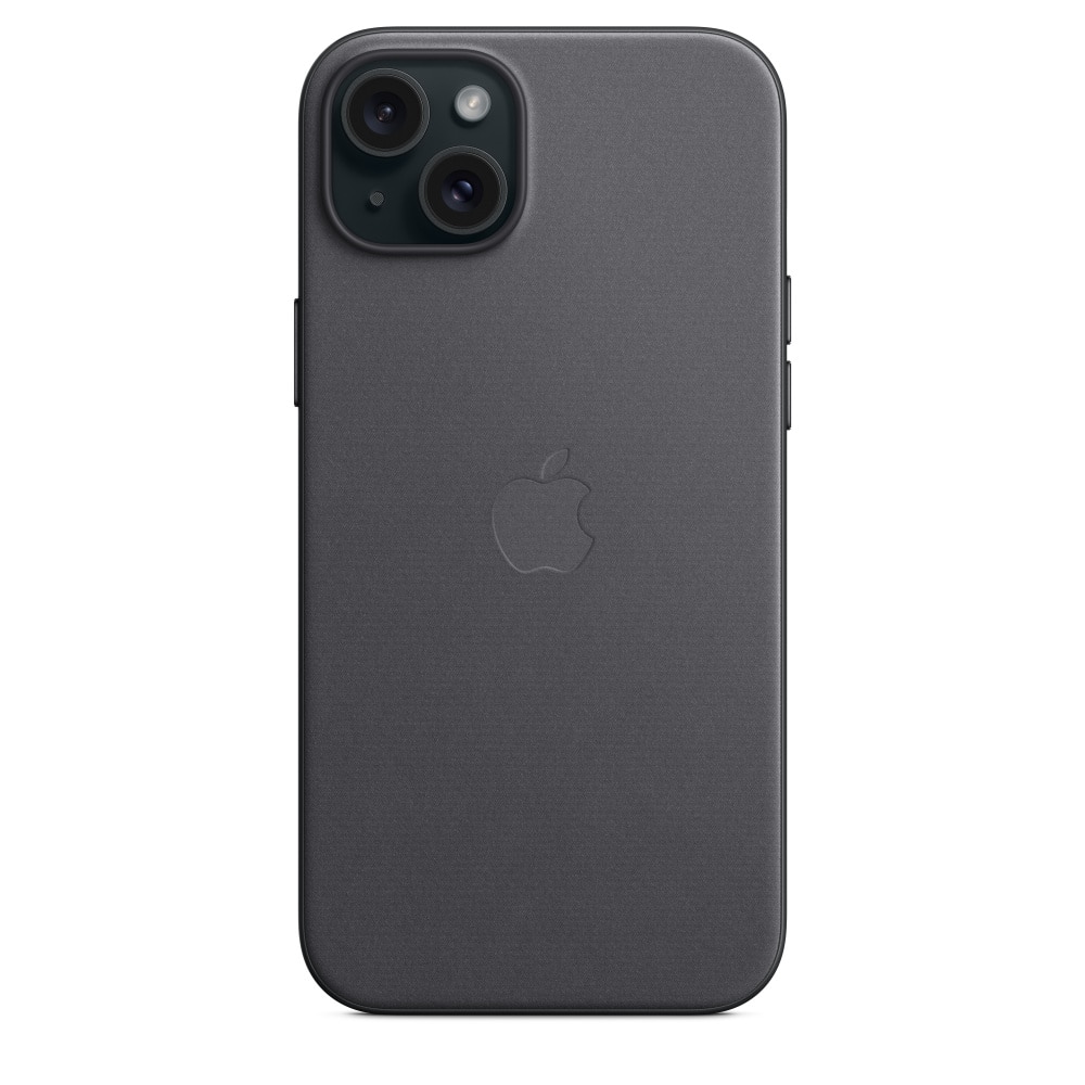Husa de protectie Apple FineWoven Case with MagSafe pentru iPhone 15 Plus, Black