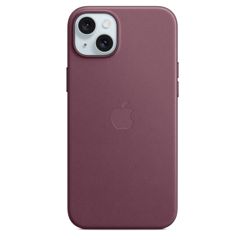 Husa de protectie Apple FineWoven Case with MagSafe pentru iPhone 15 Plus, Mulberry