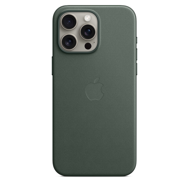 Предпазен калъф Apple FineWoven Case with MagSafe за iPhone 15 Pro Max, Evergreen