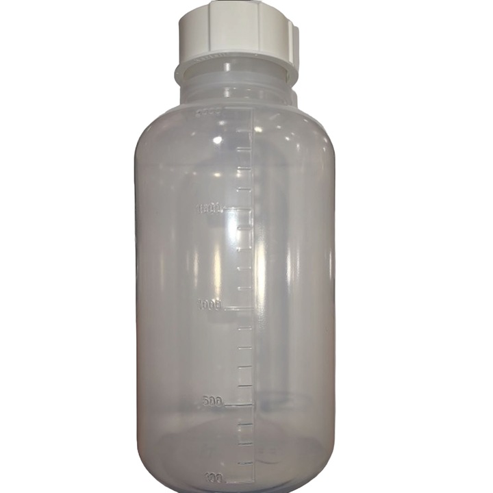 Sticla de lichid PP gat larg, cu capac GL63 2000ml