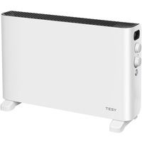 Convector de podea Tesy CN 207 ZF W, 4 optiuni de setare a caldurii: 1000/2000 W + ventilator, termostat, functie turbo, alb