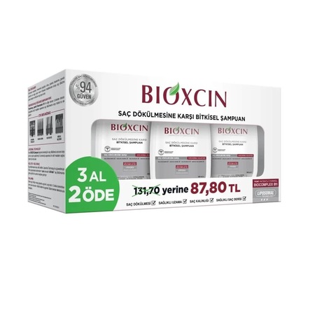 Шампоан Bioxcin, против косопад, 3 х 300 мл - eMAG.bg