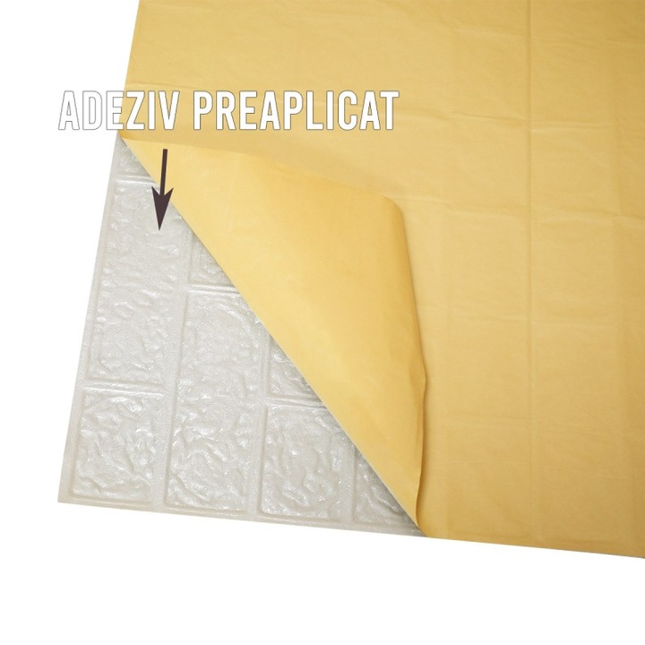 Tapet 3D autoadeziv, design modern, usor de curatat, 70x70cm, Naimeed D5561