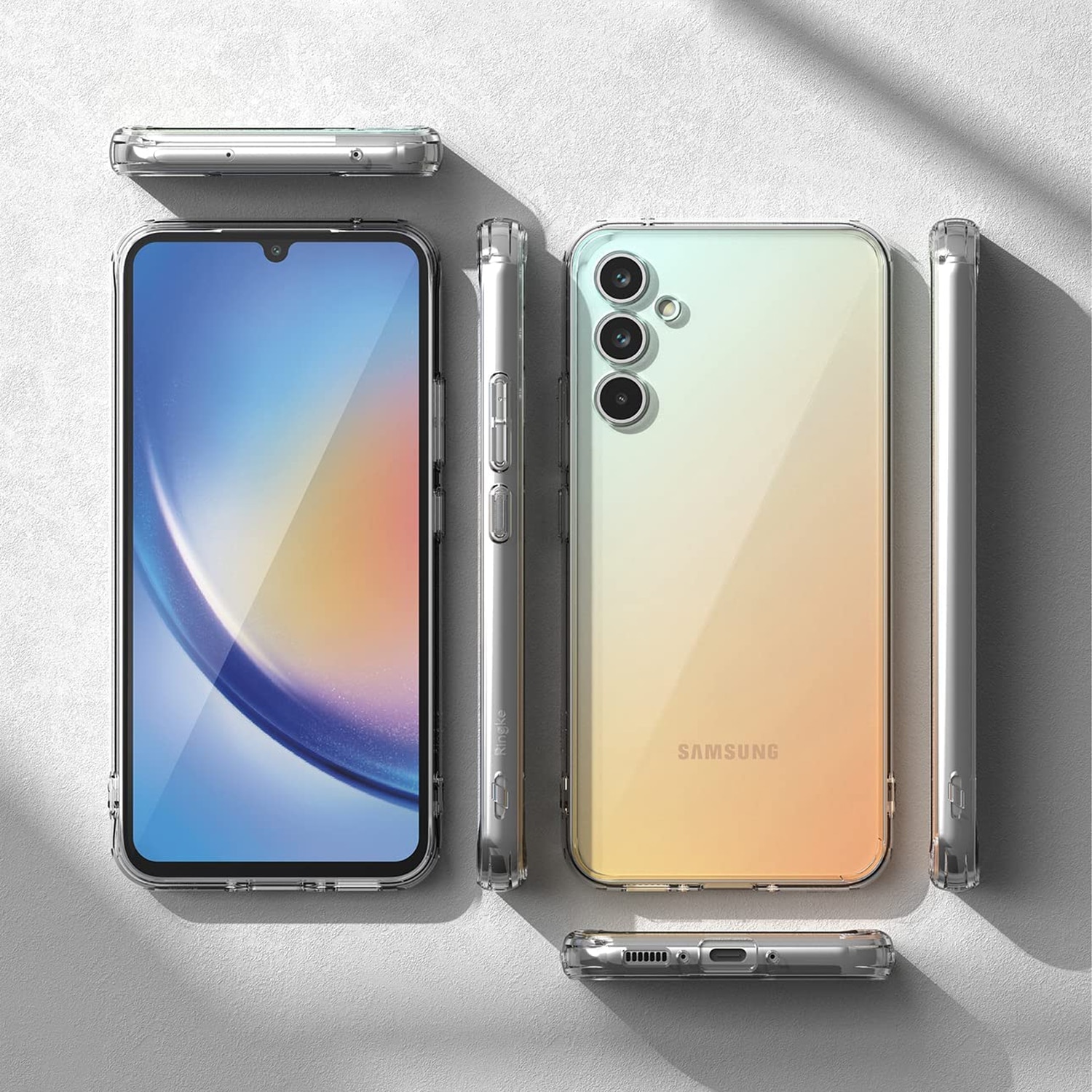 Husa Joyshell pentru Samsung A15 5G, Protectie Camera, din silicon, Transparenta
