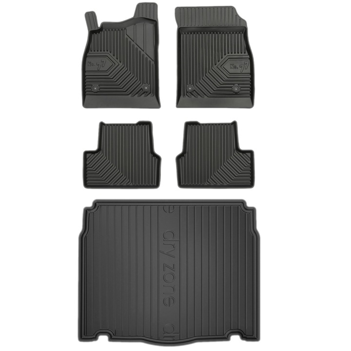 Covorase pentru Opel Astra IV J HB, Frogum, Cauciuc, Negru