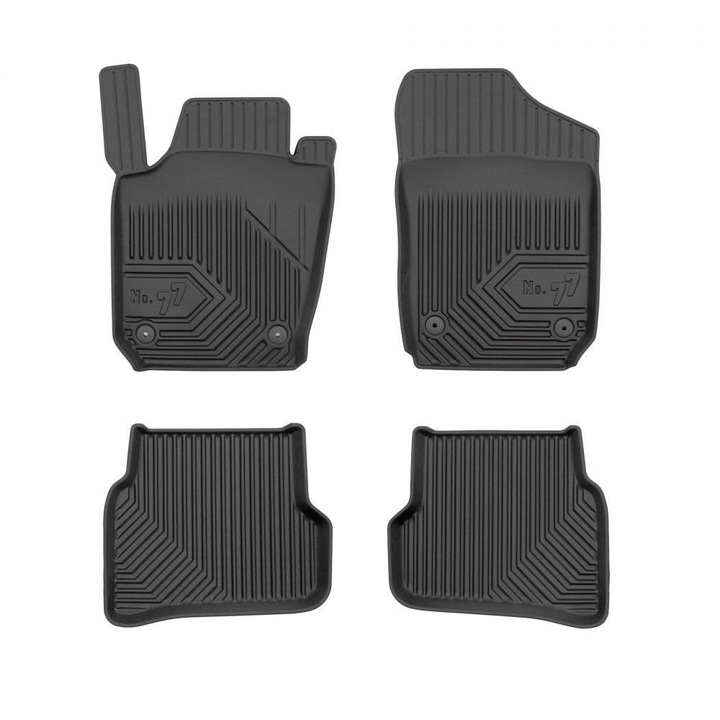 Covorase pentru Skoda Fabia 3 14, Frogum, Cauciuc, Negru