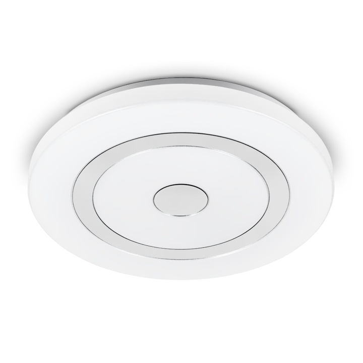 LED плафон, Kwazar, 17W, 33 см, Бял