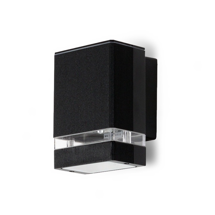 Lampa LED Neagra cu Carcasa din Aluminiu, IP54, 50W, Dimensiuni Compakte