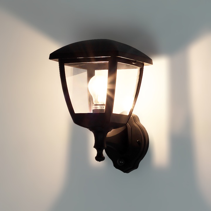 Lampa Retro cu Senor de Miscare IP44