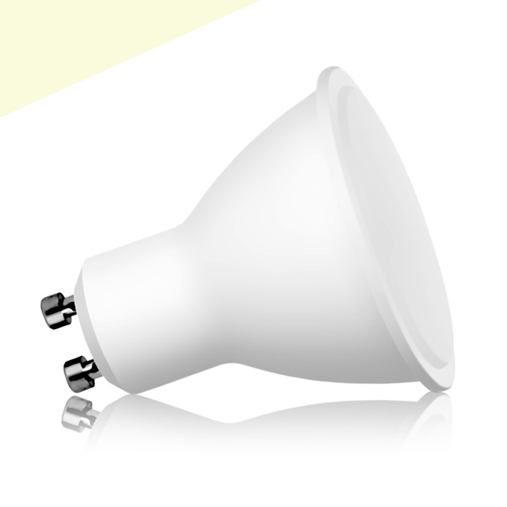 Lampa LED GU10 4W, 320lm, 4000K, alb