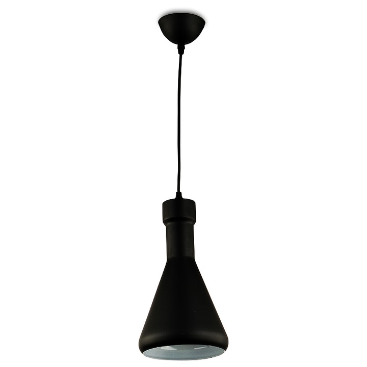 Пендел, Kwazar, Metal, Цокъл E27, Черен
