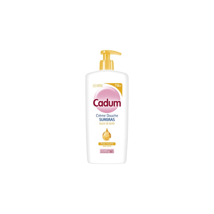 Gel de dus, Cadum, cu unt de shea, 750 ml