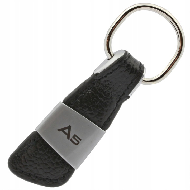 Персонализиран ключодържател Audi A5, кожа, черен