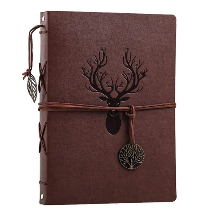 Album foto, Piele ecologica, Maro/Negru