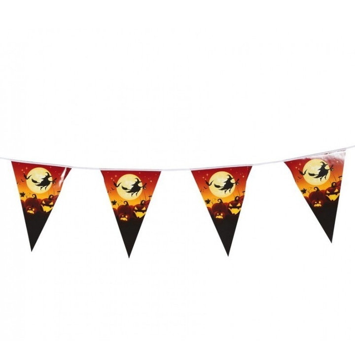 Ghirlanda, Fiestas Guirca, model dovleci si vrajitoare Halloween, Multicolor