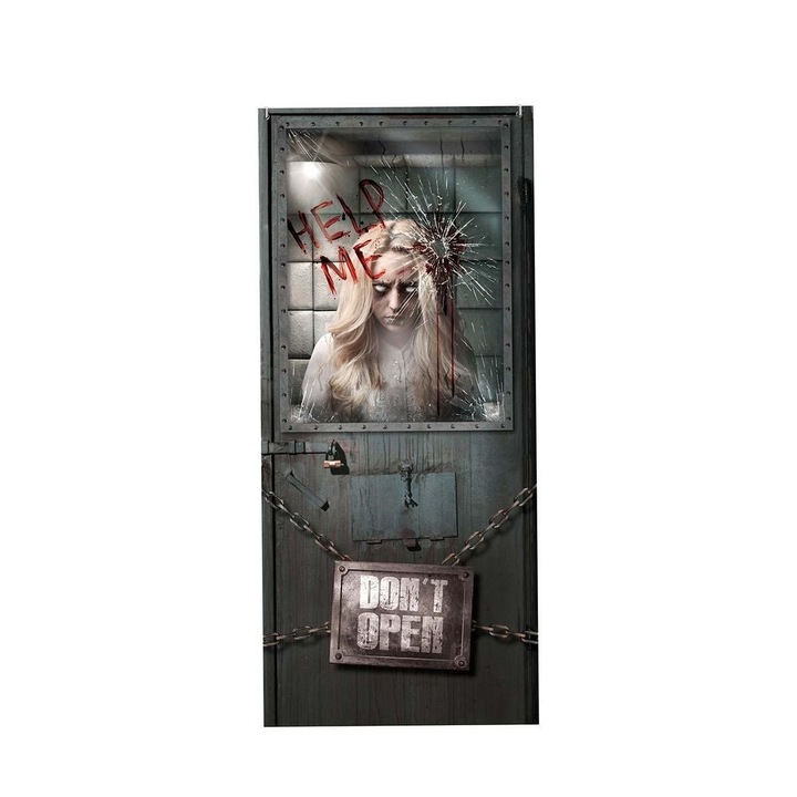 Decor usa pentru Halloween, Fiestas Guirca, ABS, 80 x 180 cm, Multicolor