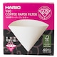 Pachet 40 filtre de hartie pentru cafetiera, Hario, Alb
