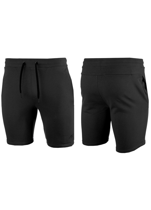 Pantaloni barbati, 4F, Bumbac/Poliester, Negru, Negru