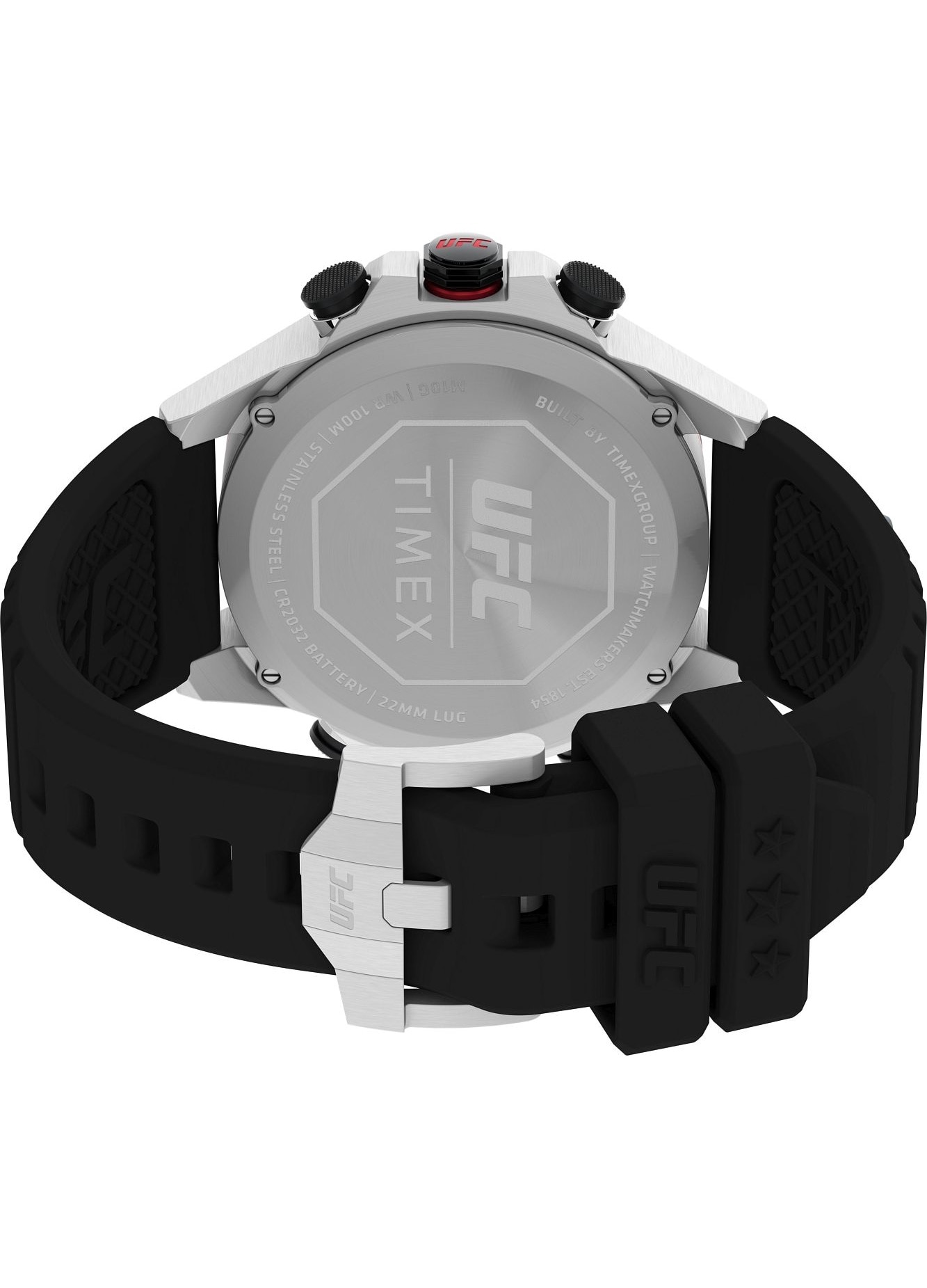 Ceas barbati UFC Strenght Kick, Timex, Inox/Cauciuc, Negru, 49mm - eMAG.ro