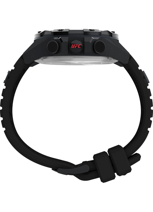 Ceas barbati UFC Strength Kick, Timex, Inox/Cauciuc, Negru, 49mm - eMAG.ro