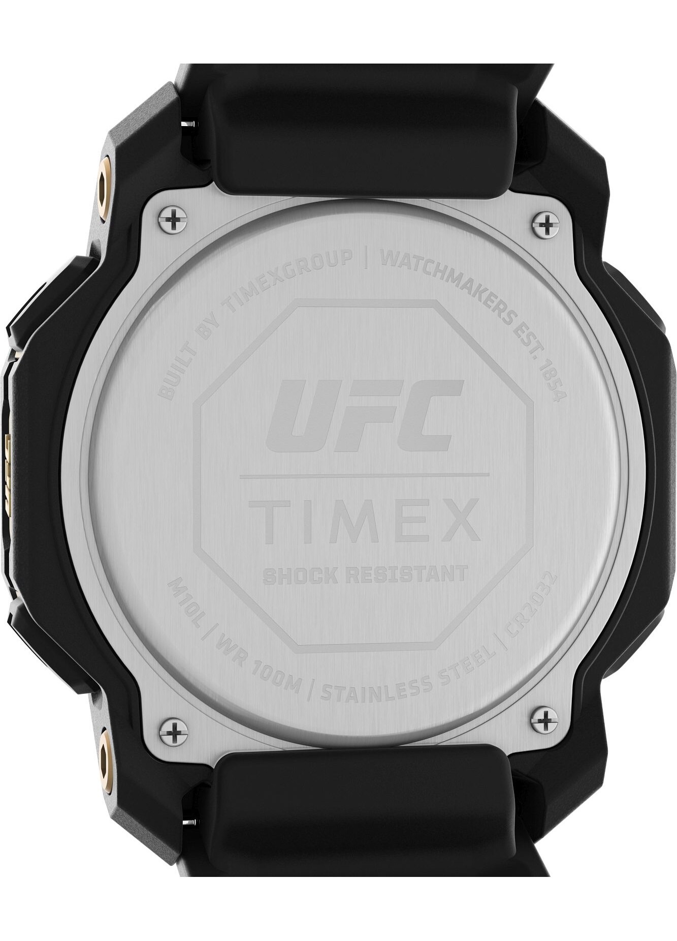 Ceas barbati UFC Strenght Knockout, Timex, Plastic/Cauciuc, Negru, 48mm ...