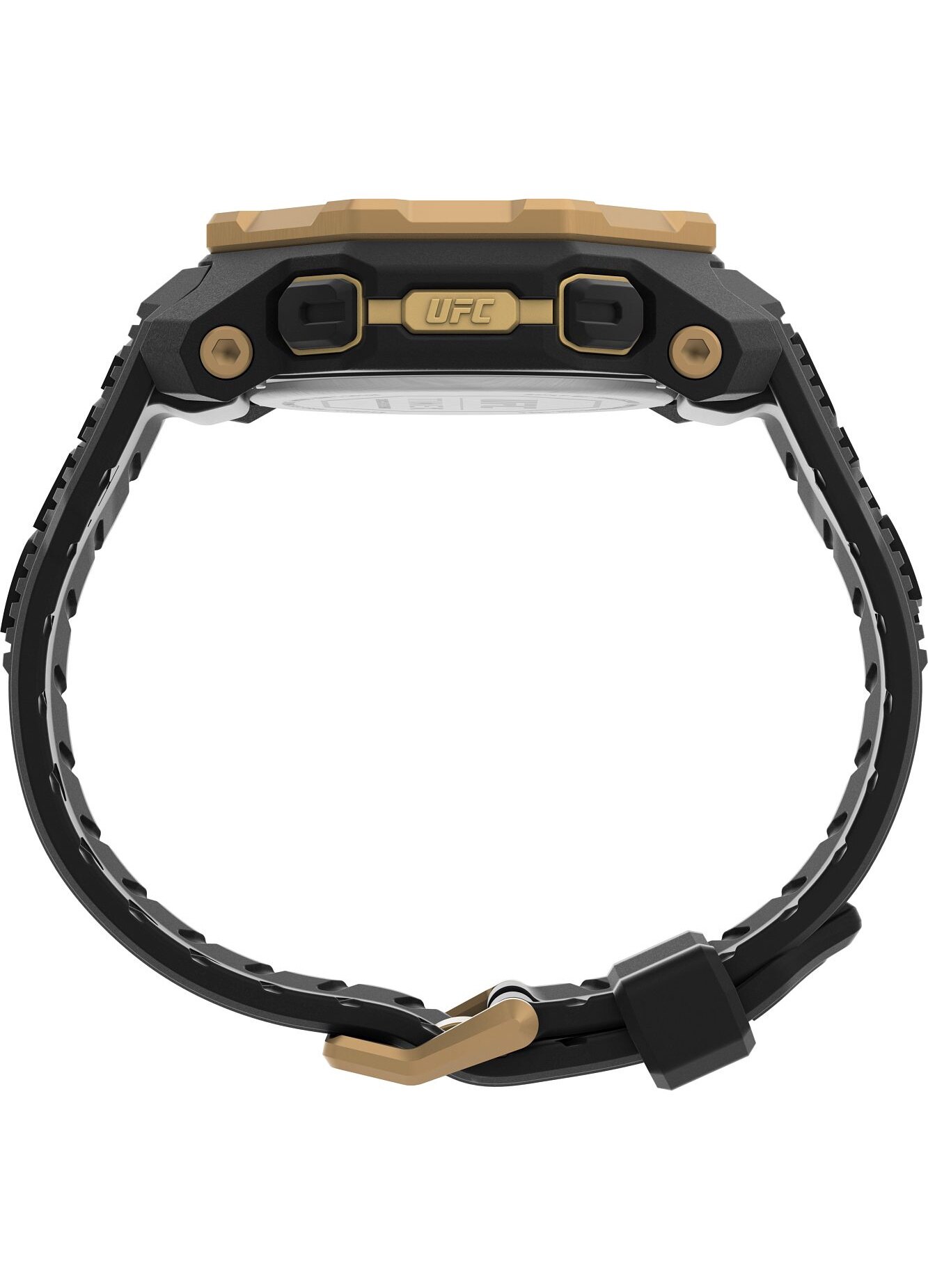 Ceas barbati UFC Strenght Knockout, Timex, Plastic/Cauciuc, Negru, 48mm ...