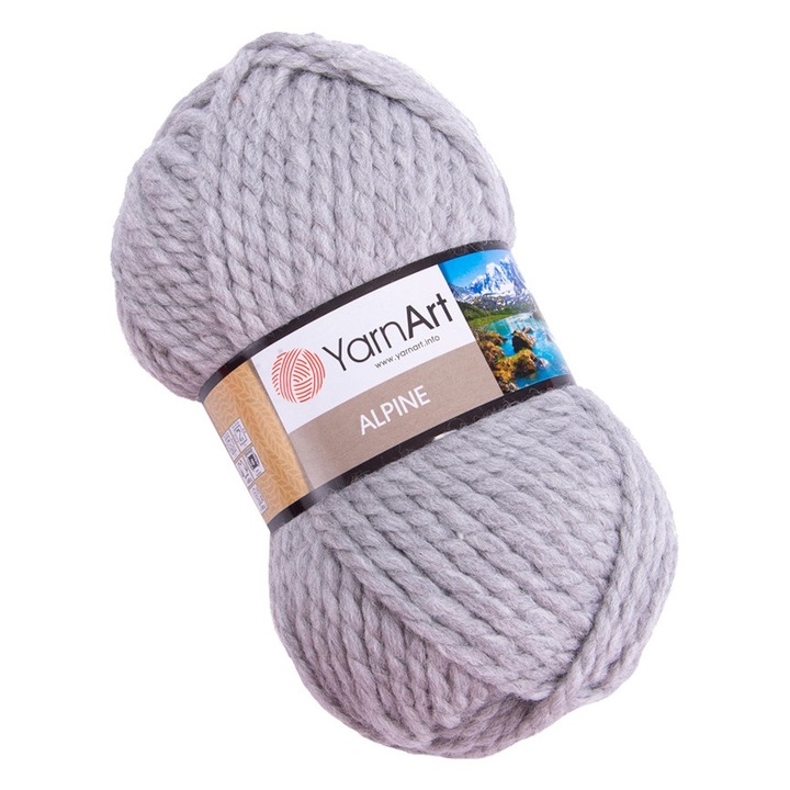 Fire de crosetat, Yarn Art, Acril, Lana, Gri