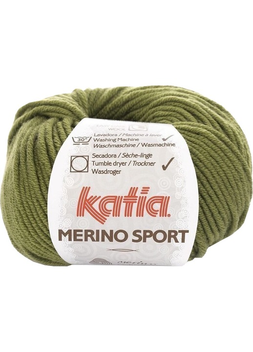 Fir textil pentru tricotat si crosetat, Katia, Verde deschis