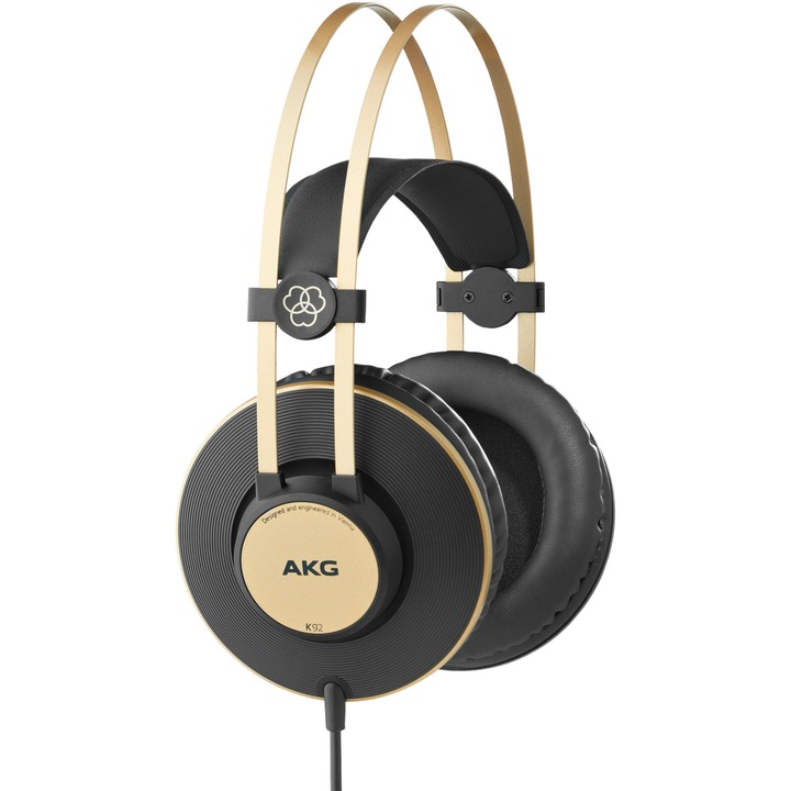 Casti audio de studio AKG K92, 40 mm, Negru