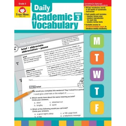 Daily Academic Vocabulary Grade 3 [With Transparencies], Marilyn Evans (Editor)