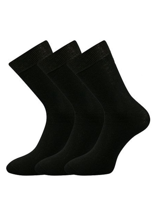 Set 3 perechi de sosete, BOMA, Negru, XL