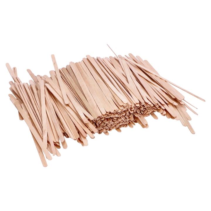 Set 1000 paletine pentru cafea si ceai, Wimex, Lemn, 14 cm