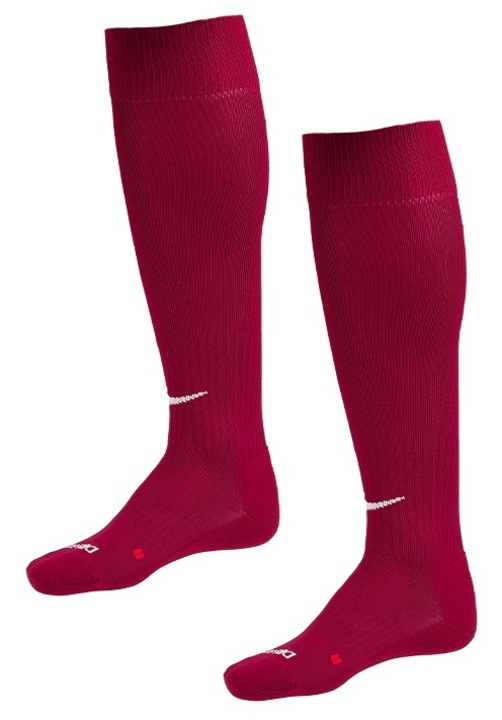 Futballzokni, Nike - 687854, Fehér/Bordó