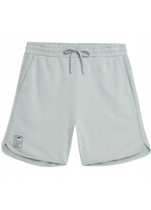 Pantaloni scurti de trening pentru barbati, 4F, Bumbac/Poliester, Gri XL, Verde menta, XL