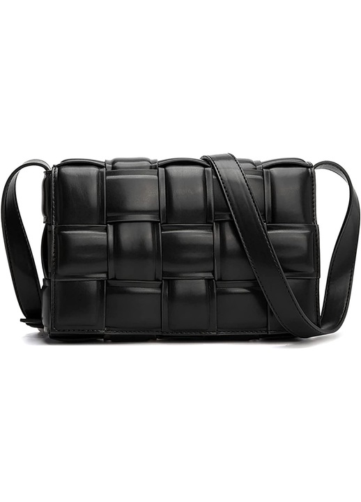 Longziming Női táska, ökológiai bőr, fekete