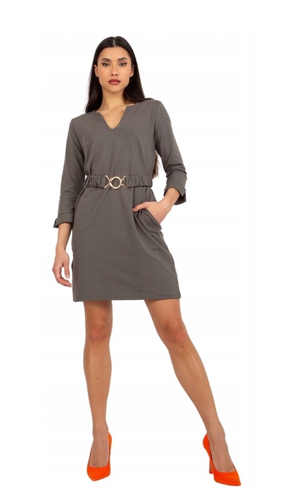 Rochie, Oh Bella, Bumbac, Kaki