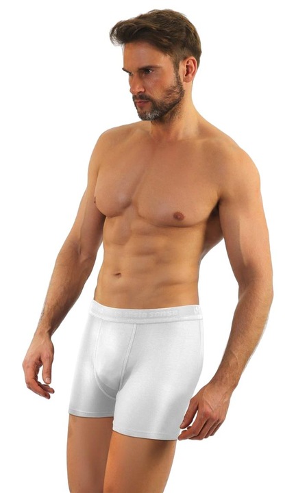 Boxeri barbati, Sesto Senso, Bumbac, Alb, M INTL
