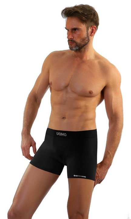 Boxeri barbati, Sesto Senso, Poliamida, Negru, L-XL INTL