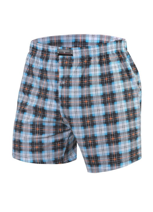 Boxeri barbati, Sesto Senso, Bumbac, Albastru, Albastru