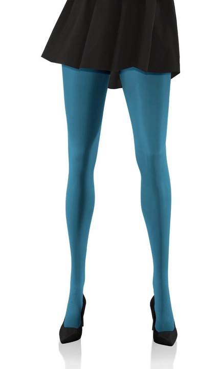 Colanti dama, Sesto Senso, Microfibra, Albastru, XS/S