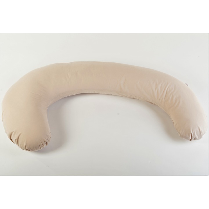 Perna gravide in forma literei C culoare bej- utila pentru toata familia