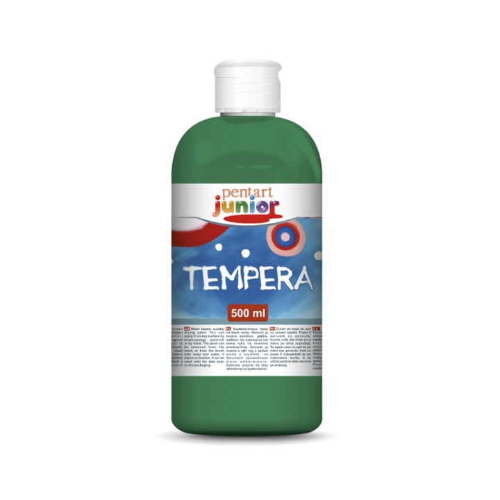 Pentart Tempera festék 500 ml. - Zöld