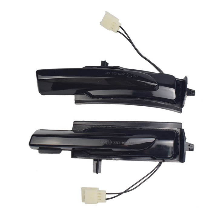 Set 2 Lampi Semnalizare dinamica secventiala progresiva fumurie oglinda GizMondo® compatibil Volvo XC90, XC60, V90, S90
