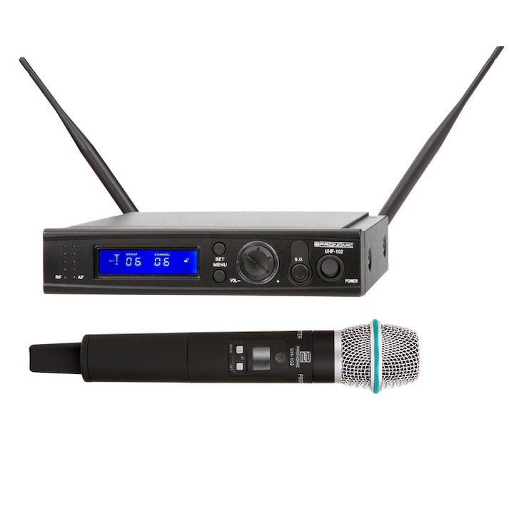 Професионален безжичен микрофон, Pronomic UHF D-102